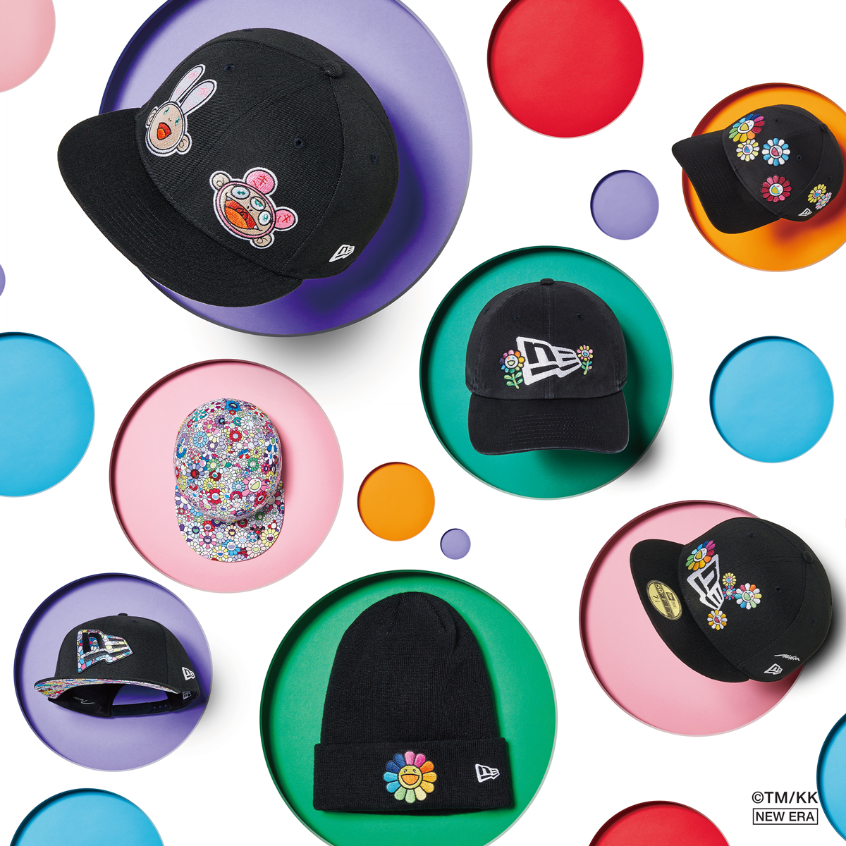 New Era x Takashi Murakami A-Frame Trucker Flag 9Forty Hat Black New Era x Takashi Murakami A-Frame Trucker Flag 9Forty Hat Black