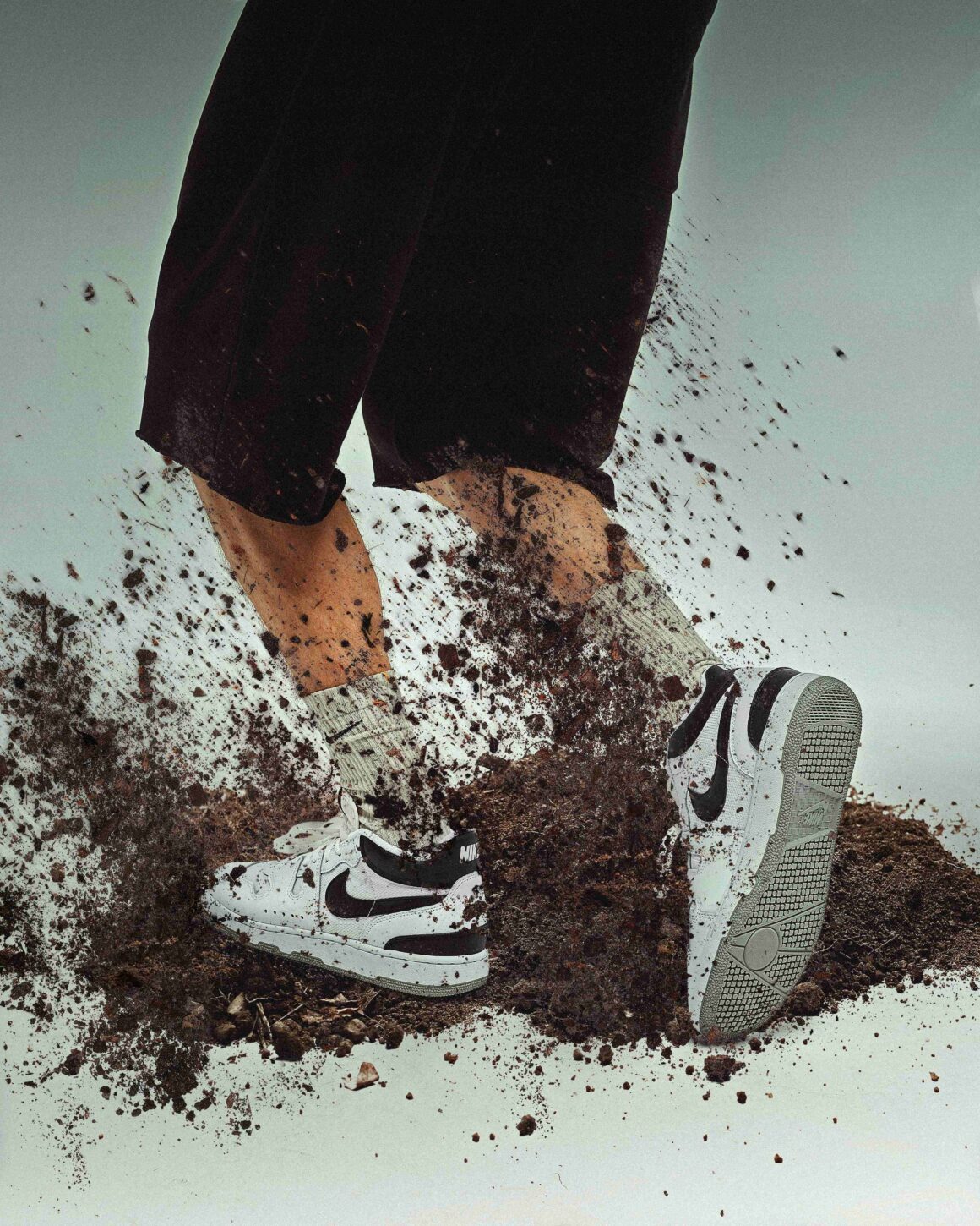 nike mac attack black and white sneakers