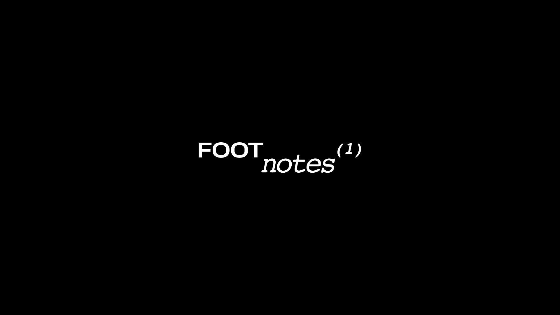 FOOTNOTES