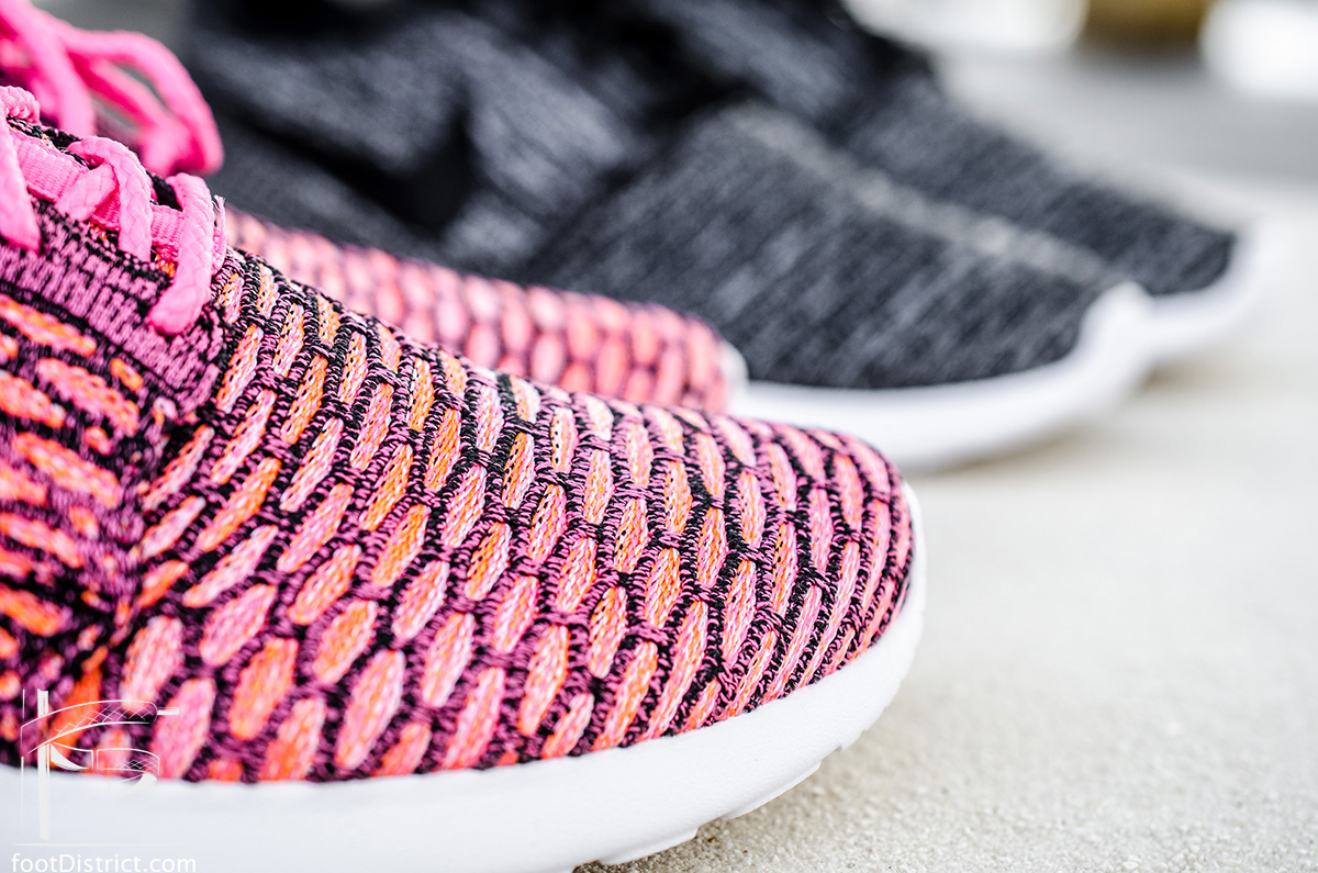 Nike Roshe Run Flyknit rosas y naranjas