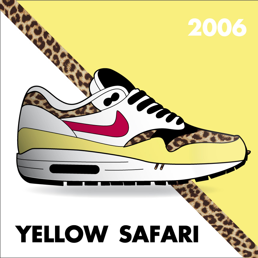 Nike air max 1 yellow safari
