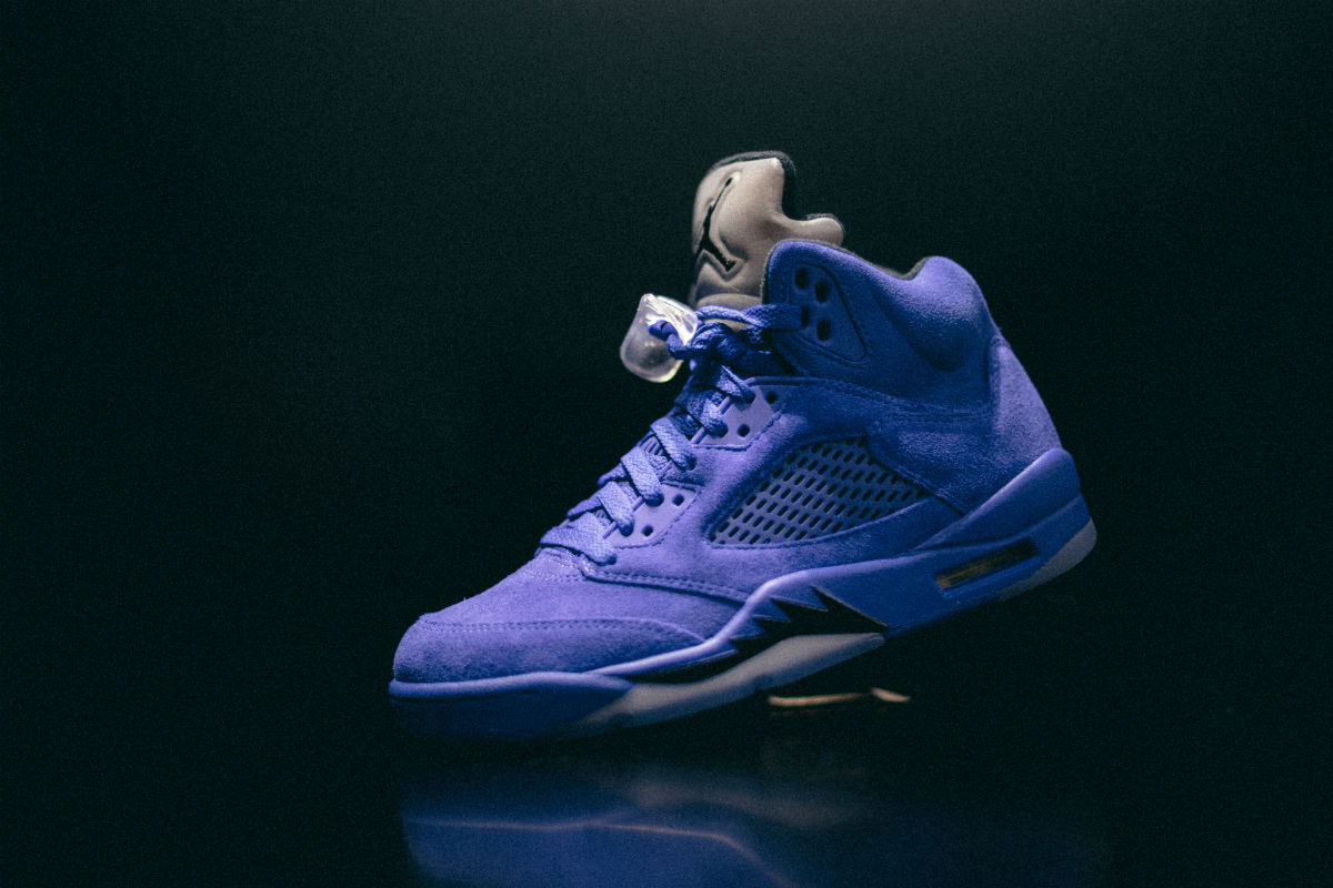 jordan five blue suede