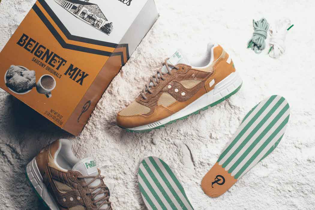 Sneaker Politics x Café du Monde x Saucony Shadow 5000