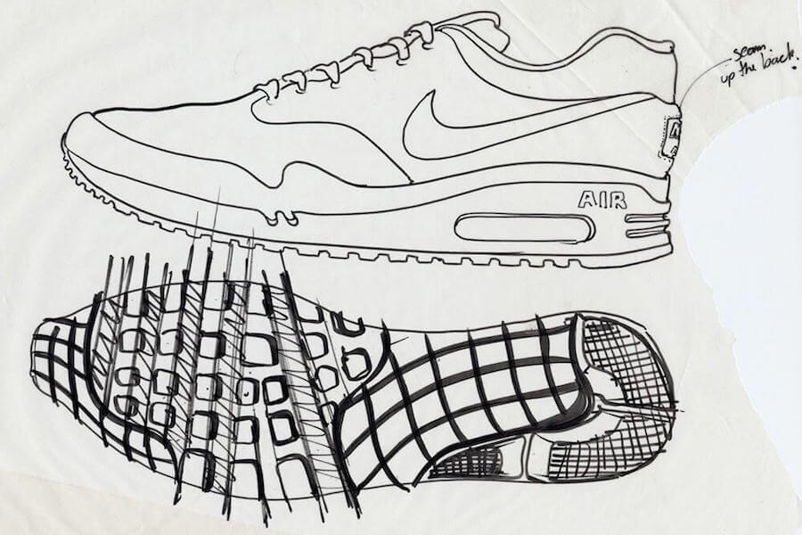 Air Max 1 - Dibujo Tinker Hatfield