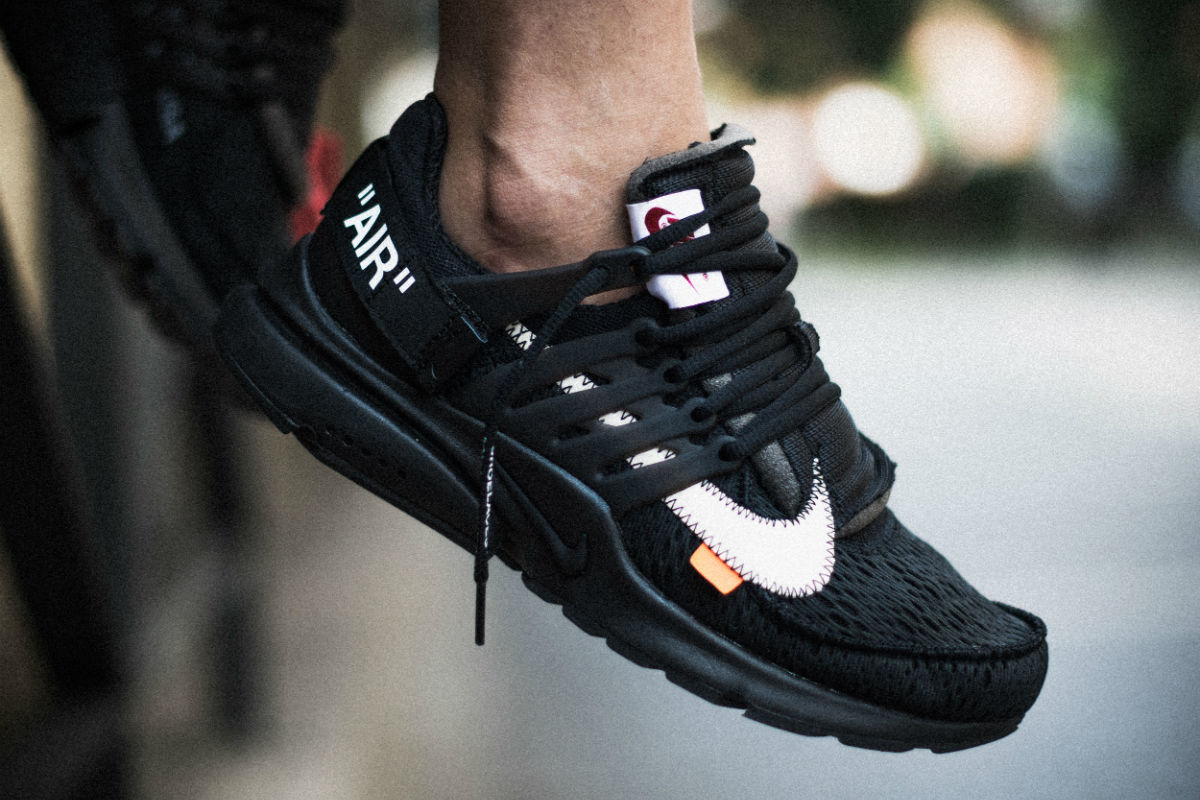 nike off white presto black